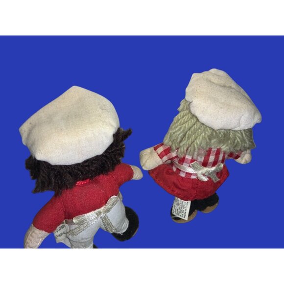 Collectable Campbell's Soup Kids Plush Girl & Boy Chef 4” Stuffed Dolls Vintage - Picture 6 of 8